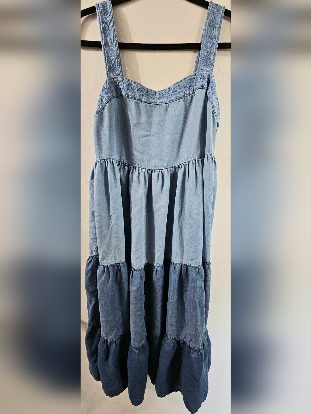 Kate Spade Broome Street Chambray Tiered Dress